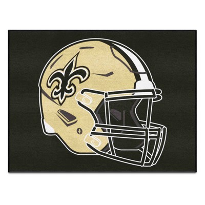 Fan Mats  LLC New Orleans Saints All-Star Mat Black