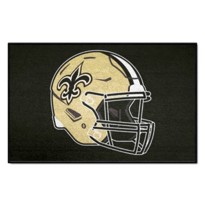 Fan Mats  LLC New Orleans Saints Starter Mat Black