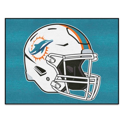 Fan Mats  LLC Miami Dolphins All-Star Mat Aqua