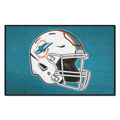 Fan Mats  LLC Miami Dolphins Starter Mat Aqua
