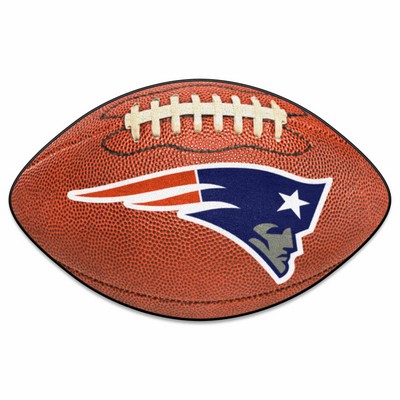 Fan Mats  LLC New England Patriots Football Mat Brown
