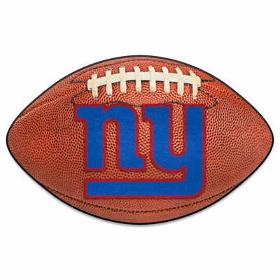 New York Giants Football Mat Brown Fan Mats  LLC New York Giants Football Mat Brown