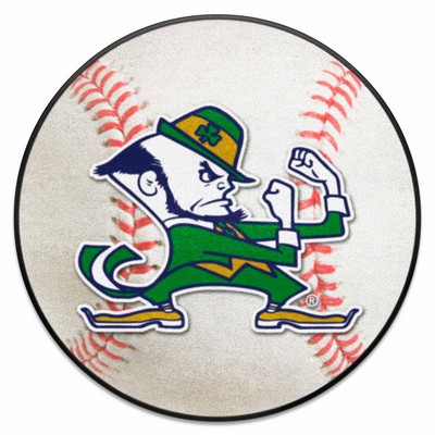 Fan Mats  LLC Notre Dame Fighting Irish Baseball Mat White
