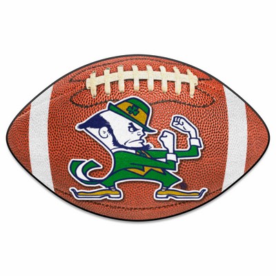 Fan Mats  LLC Notre Dame Fighting Irish Football Mat Brown
