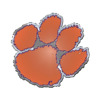 Clemson Tigers Embossed Color Emblem Orange Fan Mats LLC Clemson Tigers Embossed Color Emblem Orange