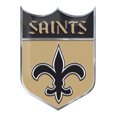 Fan Mats  LLC New Orleans Saints Embossed Color Emblem2 Gold