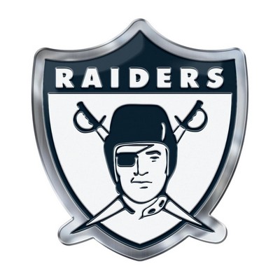 Las Vegas Raiders Embossed Color Emblem2 Black Fan Mats LLC Las Vegas Raiders Embossed Color Emblem2 Black
