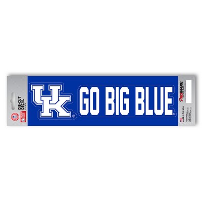 Fan Mats  LLC Kentucky Wildcats Team Slogan Decal Blue
