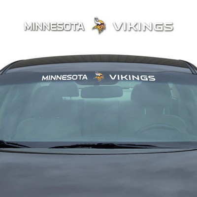Fan Mats  LLC Minnesota Vikings Windshield Decal White