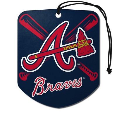 Fan Mats  LLC Atlanta Braves Air Freshener 2-pk Navy