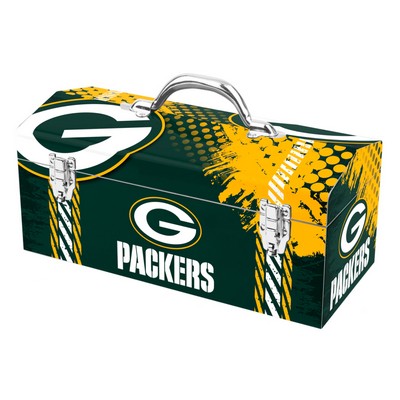 Green Bay Packers Tool Box Green & Yellow Fan Mats  LLC Green Bay Packers Tool Box Green & Yellow