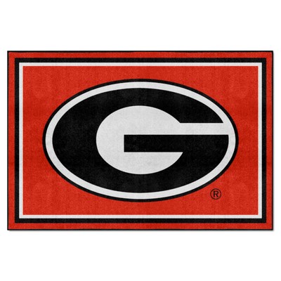 Fan Mats  LLC Georgia Bulldogs 5x8 Rug Red