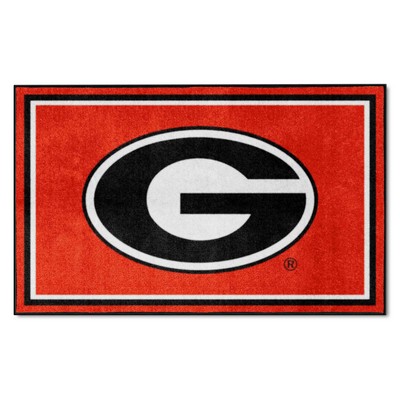 Fan Mats  LLC Georgia Bulldogs 4x6 Rug Red