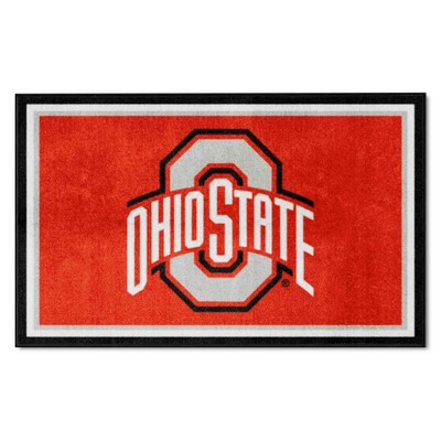 Fan Mats  LLC Ohio State Buckeyes 4x6 Rug Red