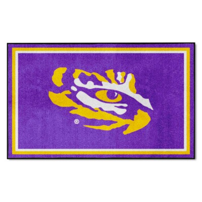 Fan Mats  LLC LSU Tigers 4x6 Rug Purple