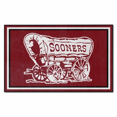 Fan Mats  LLC Oklahoma Sooners 4x6 Rug Crimson
