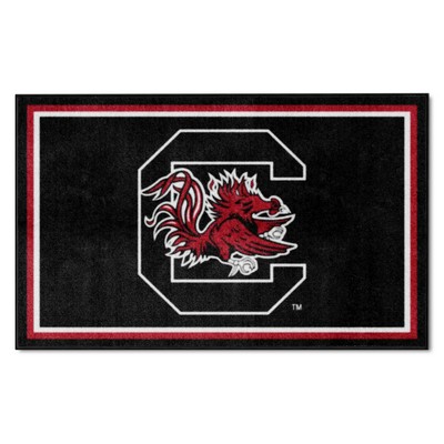 Fan Mats  LLC South Carolina Gamecocks 4x6 Rug Black