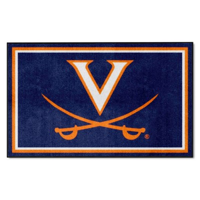 Fan Mats  LLC Virginia Cavaliers 4x6 Rug Navy