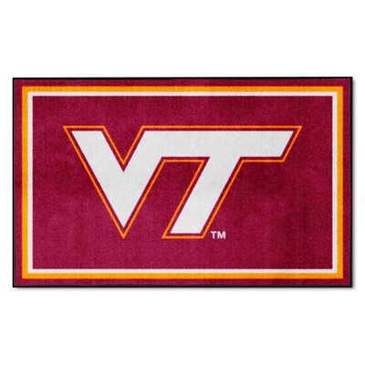 Fan Mats  LLC Virginia Tech Hokies 4x6 Rug Maroon