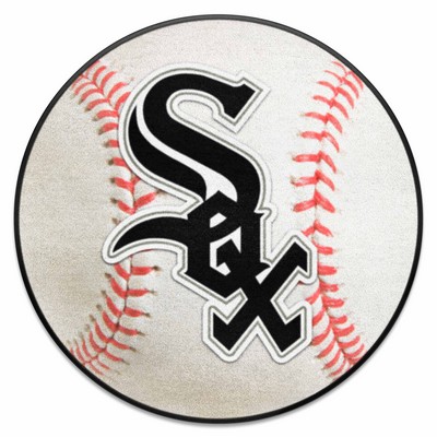 Fan Mats  LLC Chicago White Sox Baseball Mat White