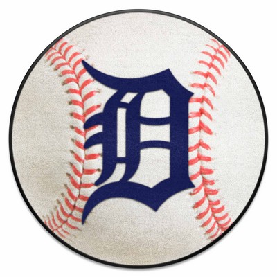 Fan Mats  LLC Detroit Tigers Baseball Mat White