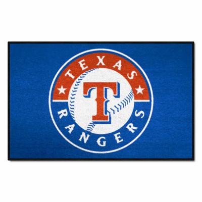 Fan Mats  LLC Texas Rangers Starter Mat Blue