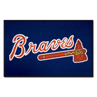 Fan Mats  LLC Atlanta Braves Starter Mat Navy
