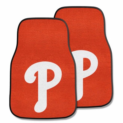 Fan Mats  LLC Philadelphia Phillies 2-pc Carpet Car Mat Set Red
