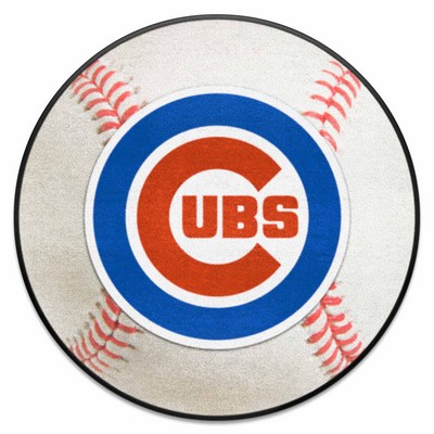 Fan Mats  LLC Chicago Cubs Baseball Mat White