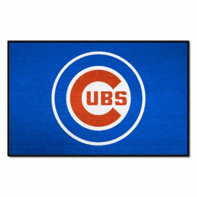 Fan Mats  LLC Chicago Cubs Starter Mat Blue