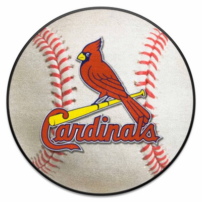 Fan Mats  LLC St. Louis Cardinals Baseball Mat White