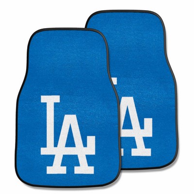 Fan Mats  LLC Los Angeles Dodgers 2-pc Carpet Car Mat Set Blue