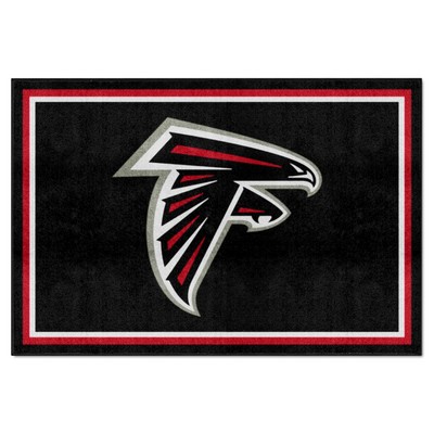 Fan Mats  LLC Atlanta Falcons 5x8 Rug Black