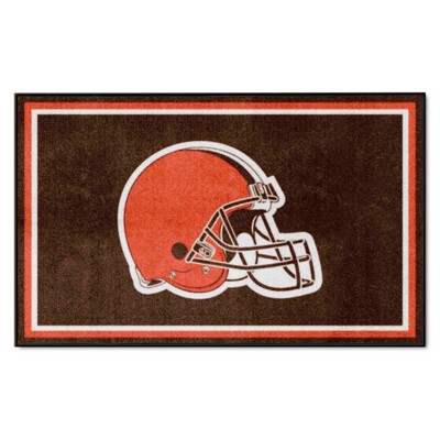Fan Mats  LLC Cleveland Browns 4x6 Rug Brown