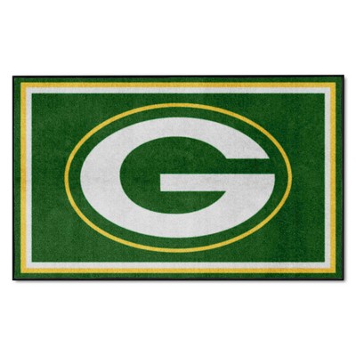 Fan Mats  LLC Green Bay Packers 4x6 Rug Green