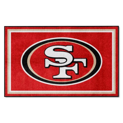 Fan Mats  LLC San Francisco 49ers 4x6 Rug Red