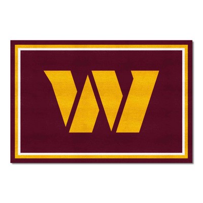 Fan Mats  LLC Washington Commanders 5x8 Rug Maroon