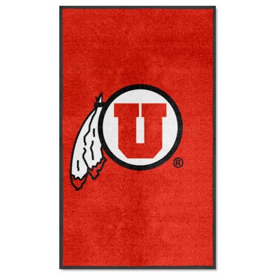Fan Mats  LLC Utah Utes 3x5 Logo Mat Portrait Red