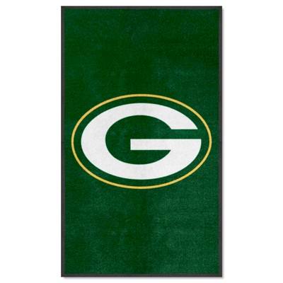 Fan Mats  LLC Green Bay Packers 3x5 Logo Mat Portrait Green