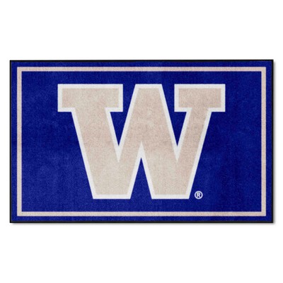 Fan Mats  LLC Washington Huskies 4x6 Rug Purple