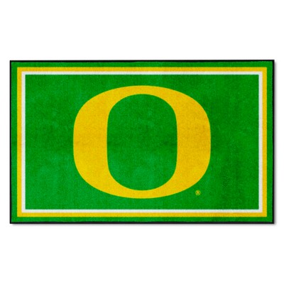 Fan Mats  LLC Oregon Ducks 4x6 Rug Green
