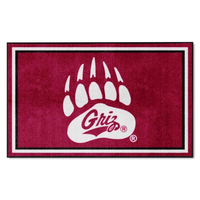 Fan Mats  LLC Montana Grizzlies 4x6 Rug Maroon