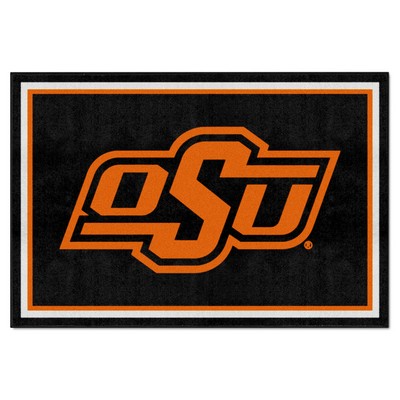 Fan Mats  LLC Oklahoma State Cowboys 5x8 Rug Black