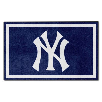 Fan Mats  LLC New York Yankees 4x6 Rug Navy