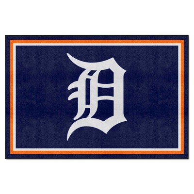 Fan Mats  LLC Detroit Tigers 5x8 Rug Navy