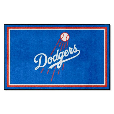 Fan Mats  LLC Los Angeles Dodgers 4x6 Rug Blue