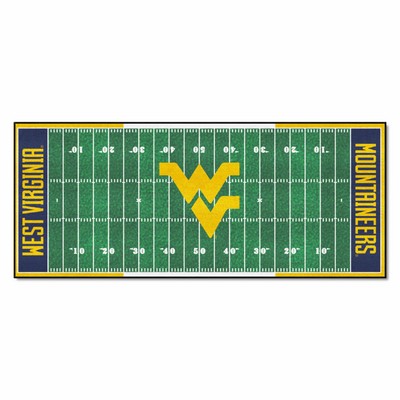 Fan Mats  LLC West Virginia Mountaineers Football Field Runner Green