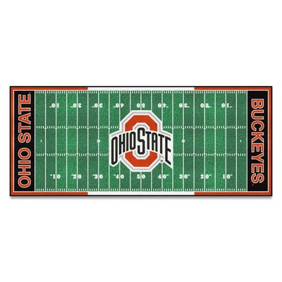 Fan Mats  LLC Ohio State Buckeyes Football Field Runner Green