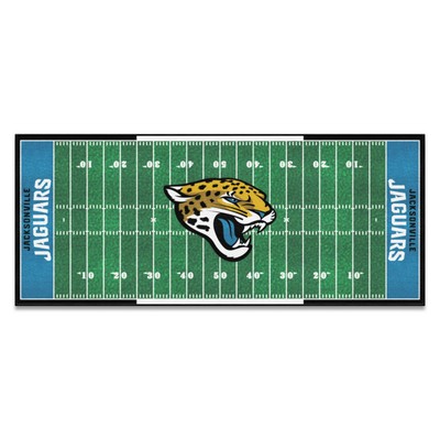 Fan Mats  LLC Jacksonville Jaguars Football Field Runner Green