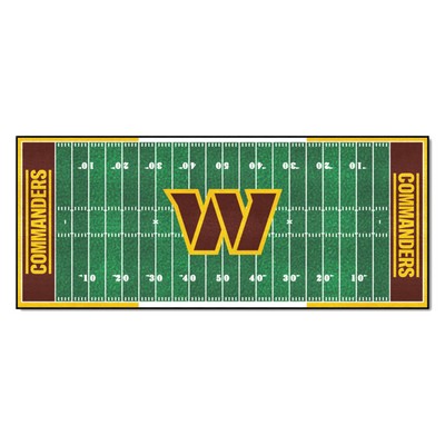 Fan Mats  LLC Washington Commanders Football Field Runner Green
